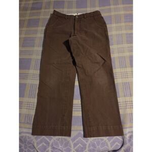 Luxire Mens Brown Pants Gurkha Trousers Mens 33 X 27 Custom Vintage Canvas